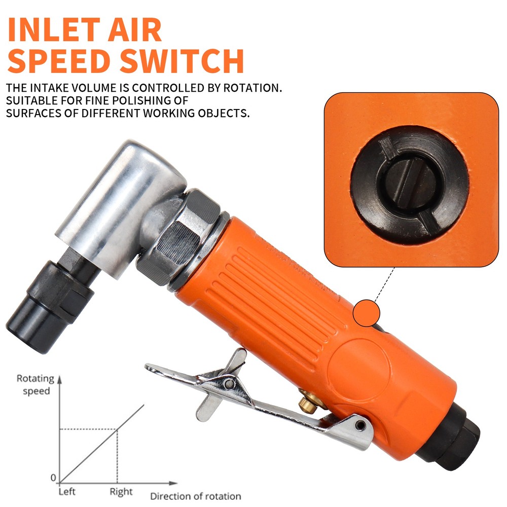 Degree 1/4 " Pneumatic Angle Die Grinder Pneumatic Grinder Cutting Machine
