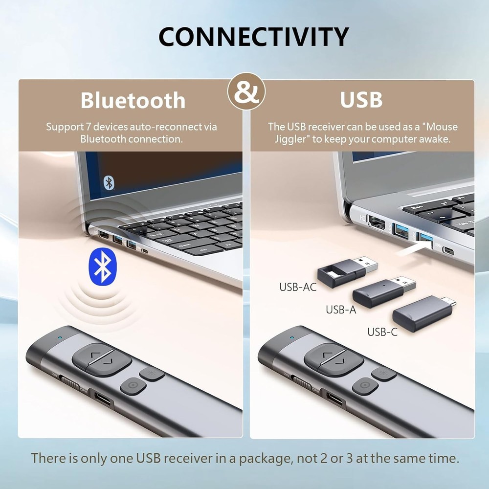 Bluetooth Wireless Presenter for PowerPoint Presentations