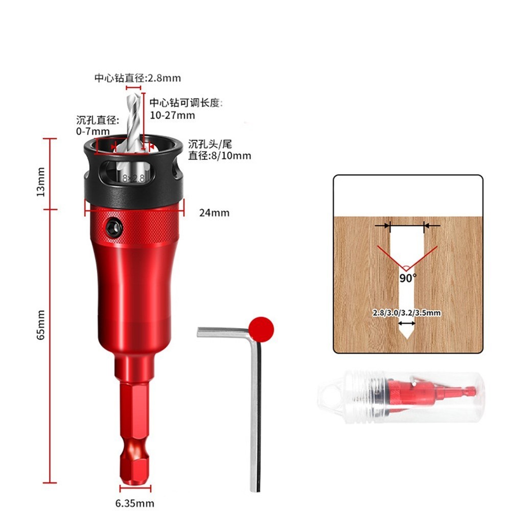 Depth Adjustable Drill Set for Enhanced Accuracy in For Metal Projects