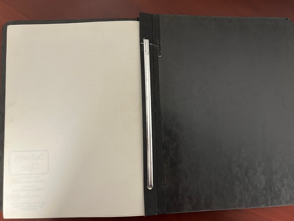Scarce original DIAL TONE Script Screenplay David S. Ward William Floyd 1985