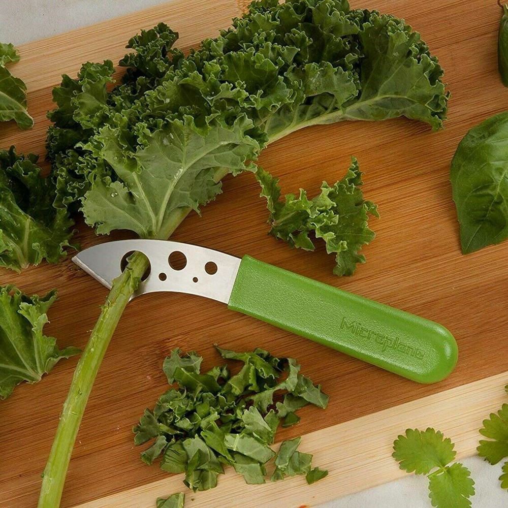 Microplane SwiftStrip Herb / Kale Stripper & Trimmer New