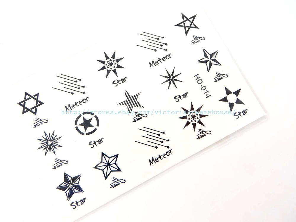 12 sheets tiny micro tattoo finger face ear wrist neck temporary tattoo