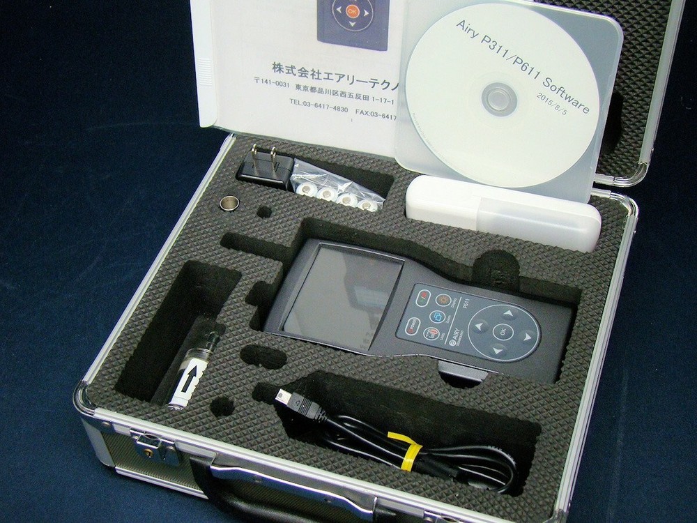 Airy Technology model P611 Handheld airborne particle counter W/ Accessory