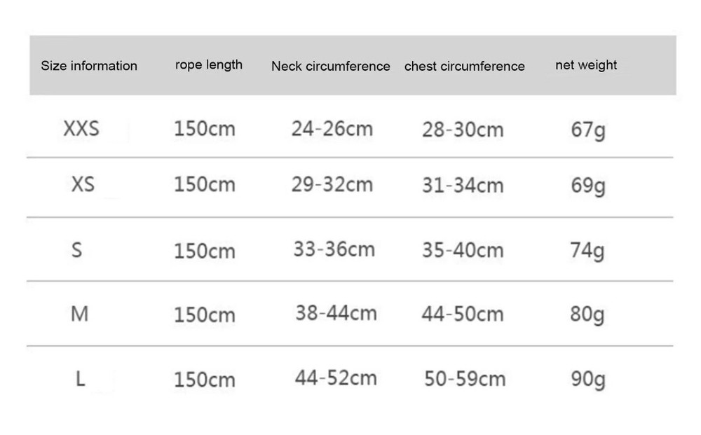 Pink Step-in Vest Harness - unbranded - Medium Size chart included