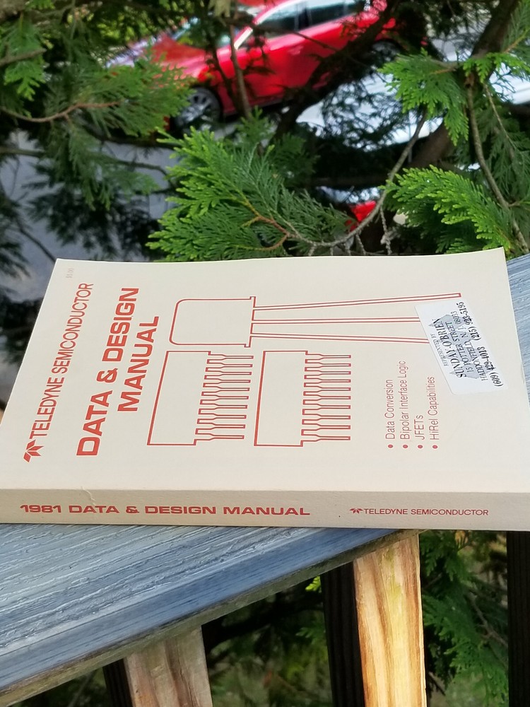 VINTAGE ELECTRONICS BOOK DATA AND DESIGN MANUAL 1981 TELEDYNE SEMICONDUCTOR