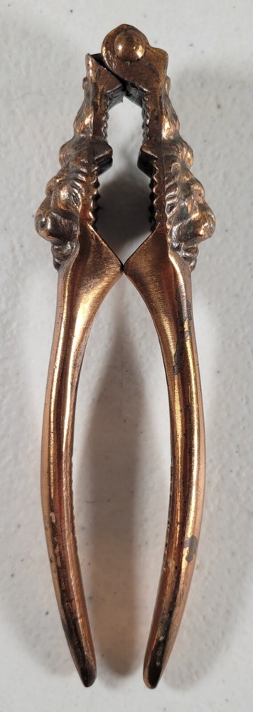 Vintage Lilium Copper Plated Lion Head Nutcracker Kitchen Tools