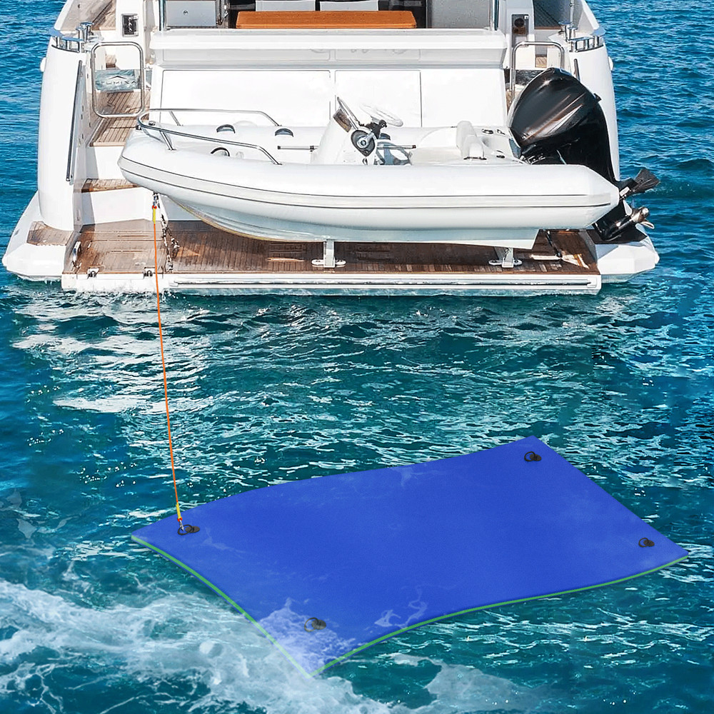 12 ft Blue Floating Water Pad 3-Layer XPE Foam Lounge Bed River Gaint Float Mat