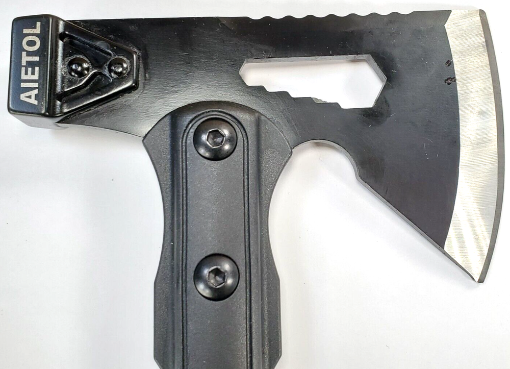 AIETOL Multi-Function 10.5-Inch AXE & HAMMER + Sheath, Stainless Steel