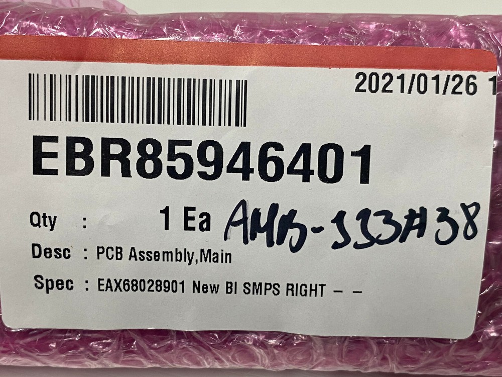 OEM LG PCB Assembly Main EBR85946401