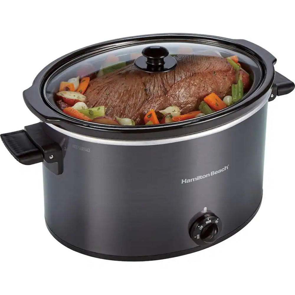 Hamilton Beach - 10 Quart Slow Cooker - Black, Simple to clean