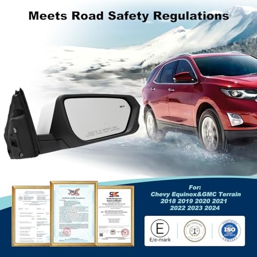 Side mirror assembly replacement, left side mirror assembly replacement, right