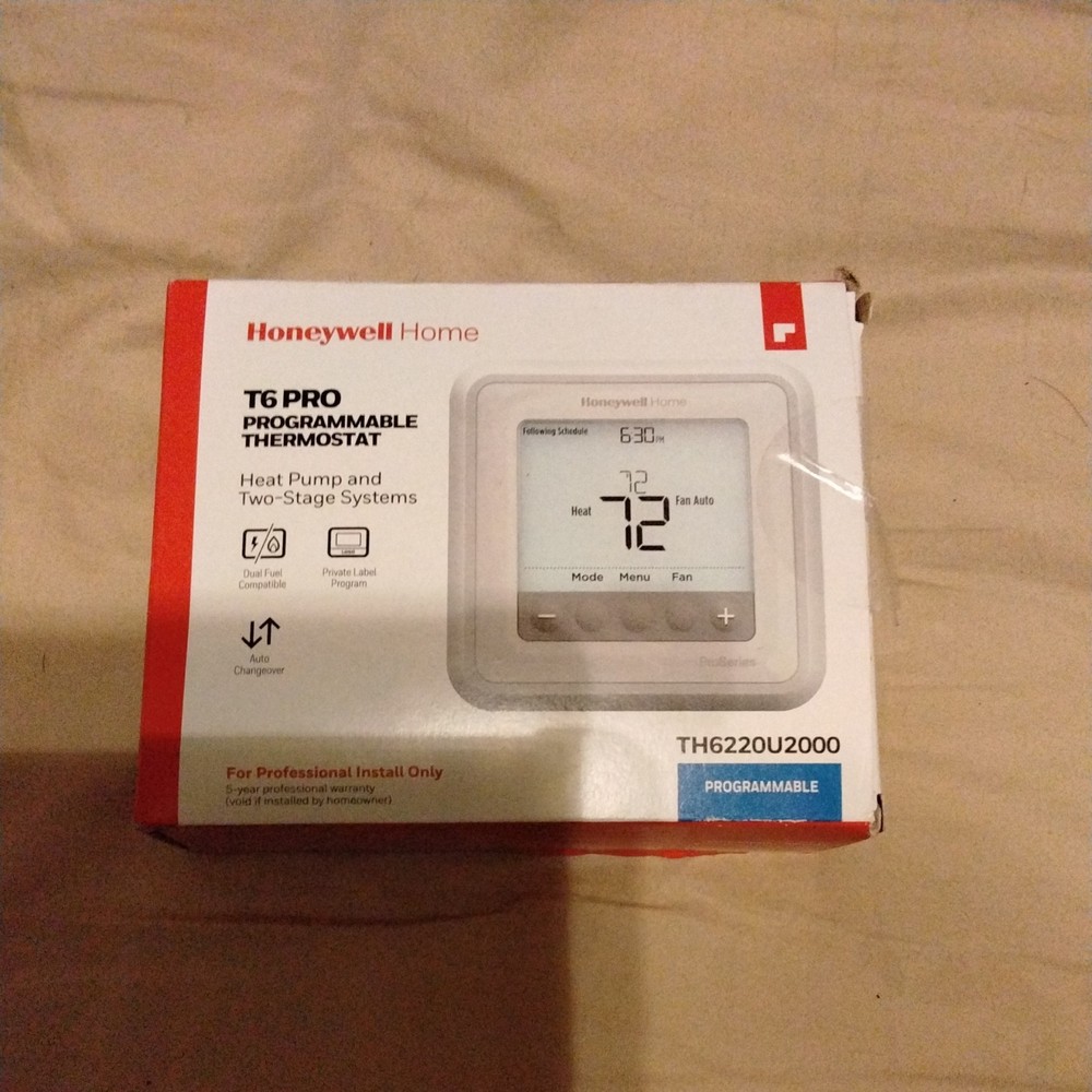 Honeywell T6 Pro Digital Programmable thermostat  th6220u2000