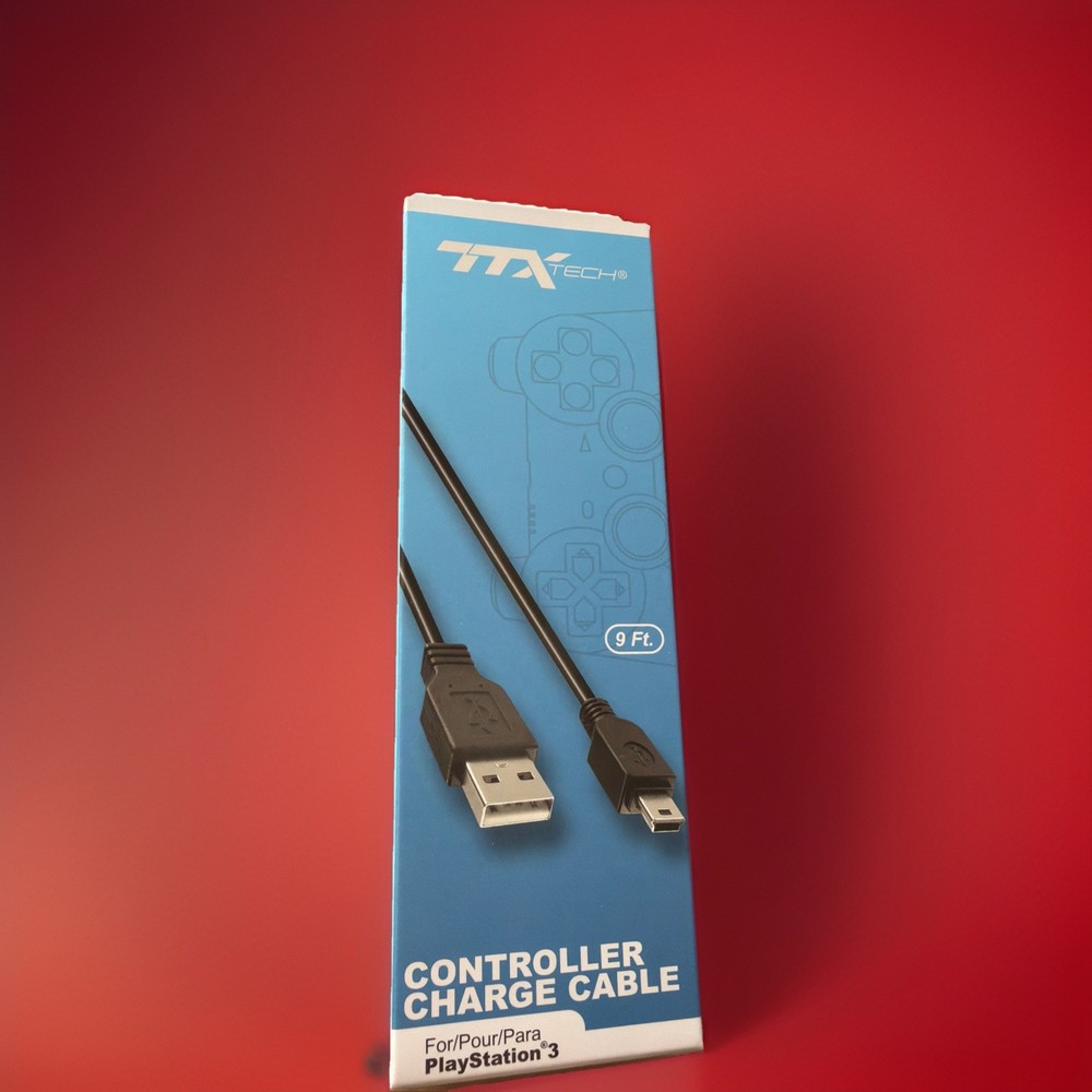 Playstation 3 9Ft Controller Charge Cable (TTX Tech)