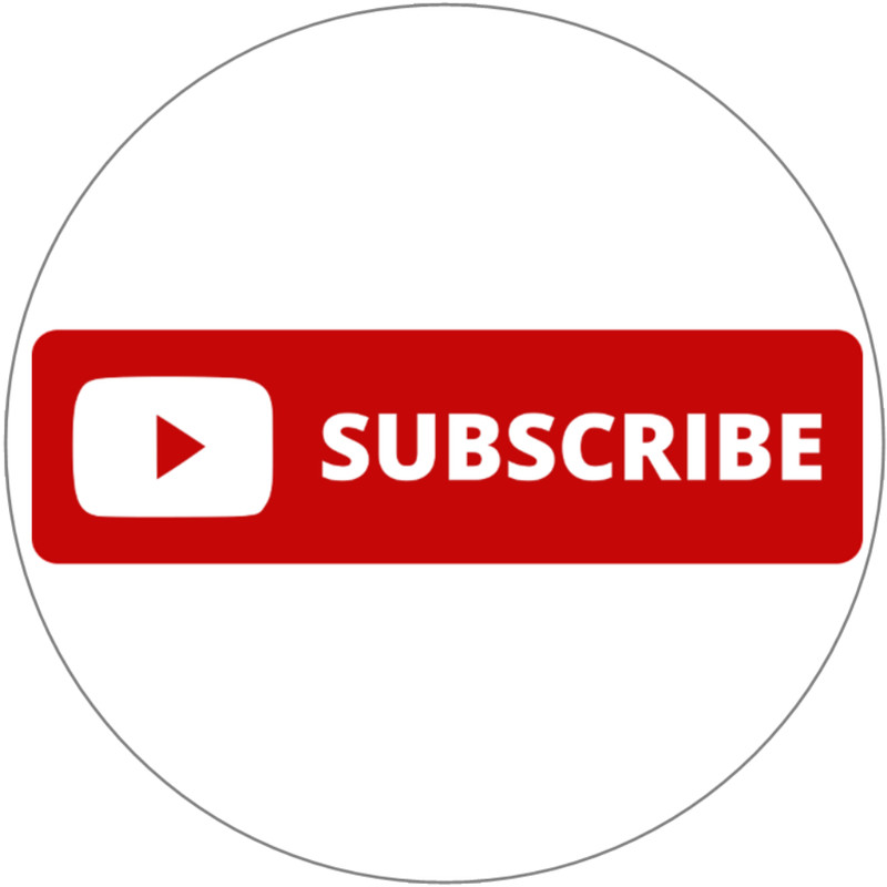 Subscribe - 3 Pack Circle Stickers 3" x 3" - Internet Video Creator Channel