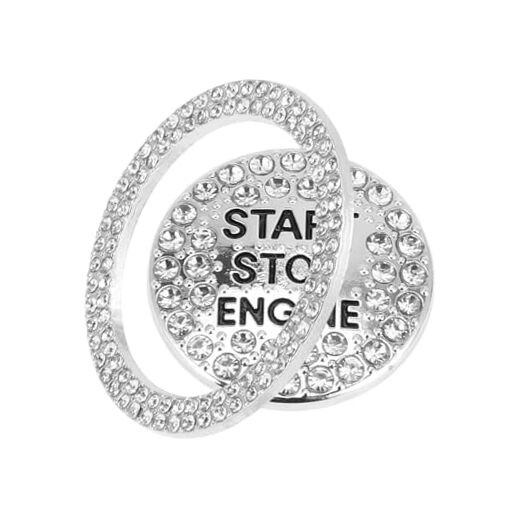 Car Push Start Button Cover, Engine Push Button Protection Cover White