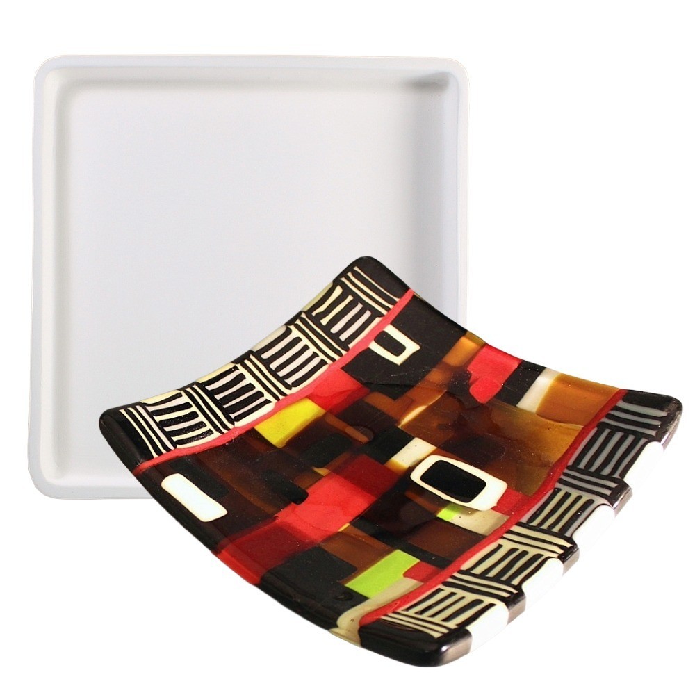 8.75"SQ.-Deep 1.25" Dam Mold Glass Fusing