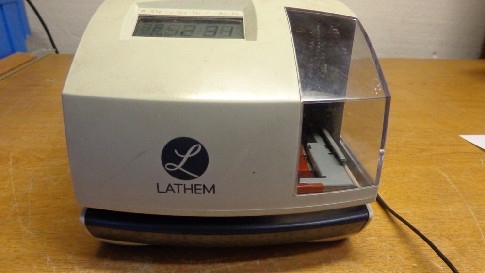 Lathem 100E Time Clock Printer Stamper