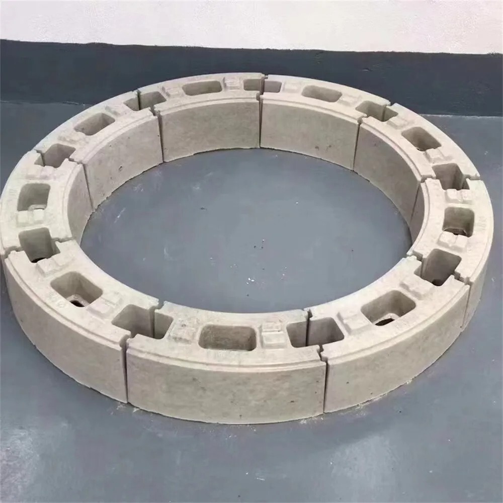 Round Concrete Block Brick Plastic Mold Set Ground Circle Module Mould 110 cm