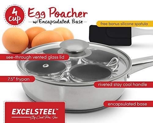 EXCELSTEEL Non Stick Easy Use Rust Resistant Home Kitchen Breakfast Brunch
