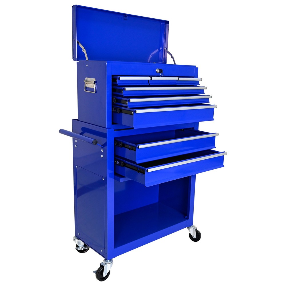 8-Drawer Workshop Tool Chest with Wheels&Drawers,High Capacity Rolling Tool Box