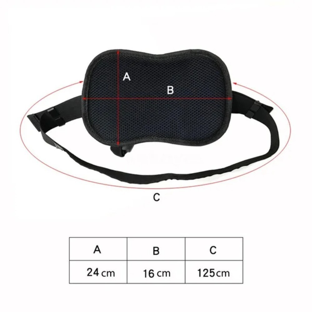 Motorcycle Passenger Hand Strap with Breathable Mesh and Adjustable Belt