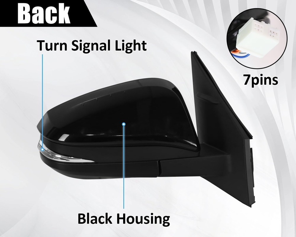 Side Mirror Replacement Fits for Toyota RAV4 2013 2014 2015, Right Passenger Sid