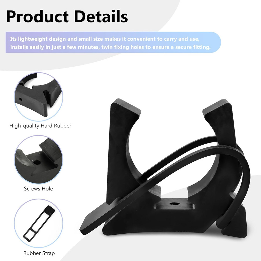 Boat Hook Holders, Rubber Push Pole Holder Quick Release Oar & Pole Holders with