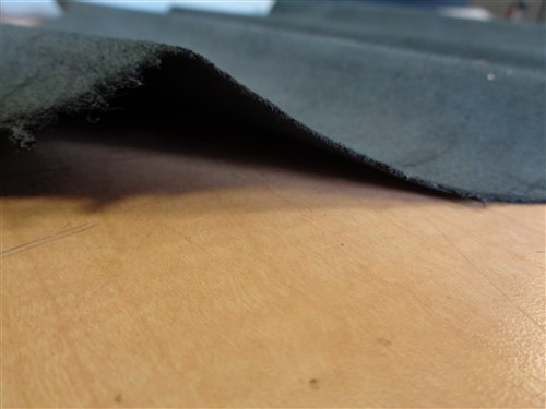 LEATHER HIDE BLACK 67 1/4" X 39 1/4"