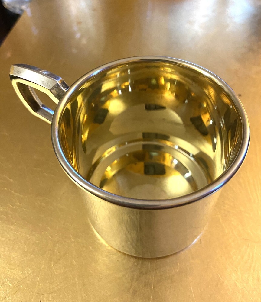 cartier sterling silver baby cup