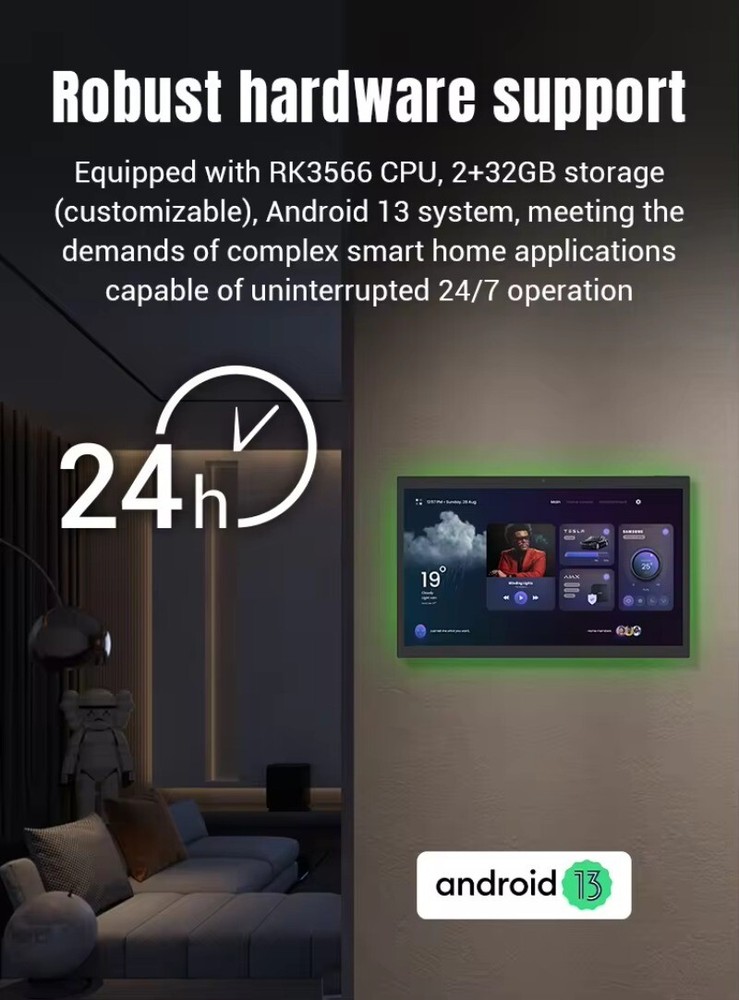 15.6 Inch Wall Mounting Android Display Automation Device Control Tablet Panel