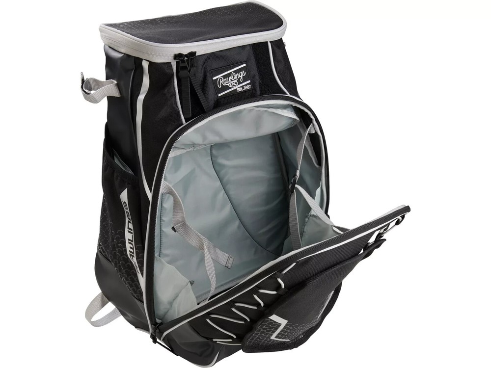 Rawlings GG Elite Bat Pack Backpack Black/Silver