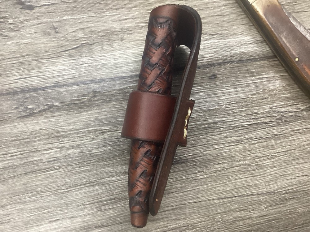 Leather Folding Knife Case Sheath Folding Hunter 5 1/4" Size (Sheath Only)