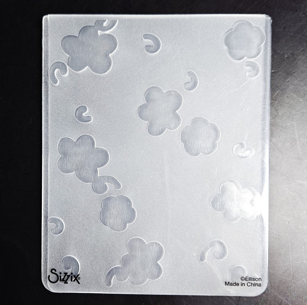 FLOWER CLOUDS Sizzix Embossing Folder 4½"×5¾" bb124