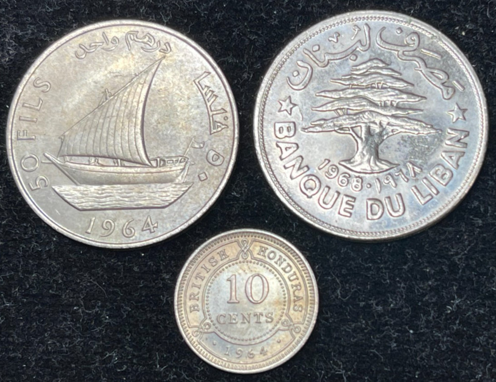 Foreign 3 Coins Lot Excellent Condition