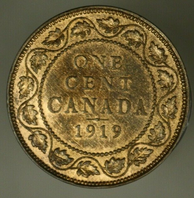Canada Cent 1919 Choice R&B UNC A2207