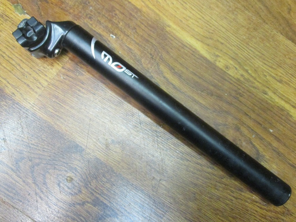 MOST 31.6 x 350 SET BACK SEAT POST / PILLAR - MATTE BLACK