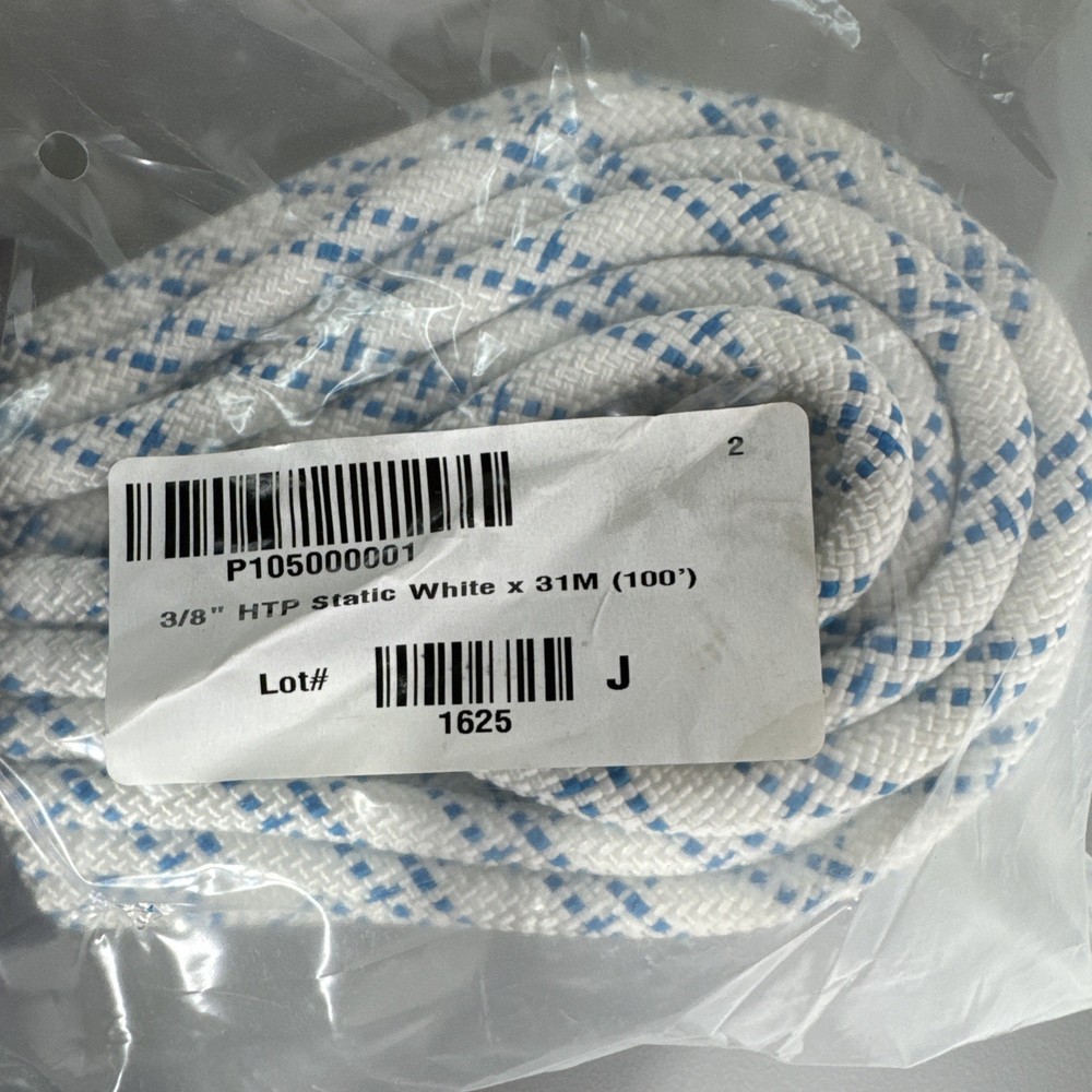 Sterling 100' 3/8" HTP Static Rope