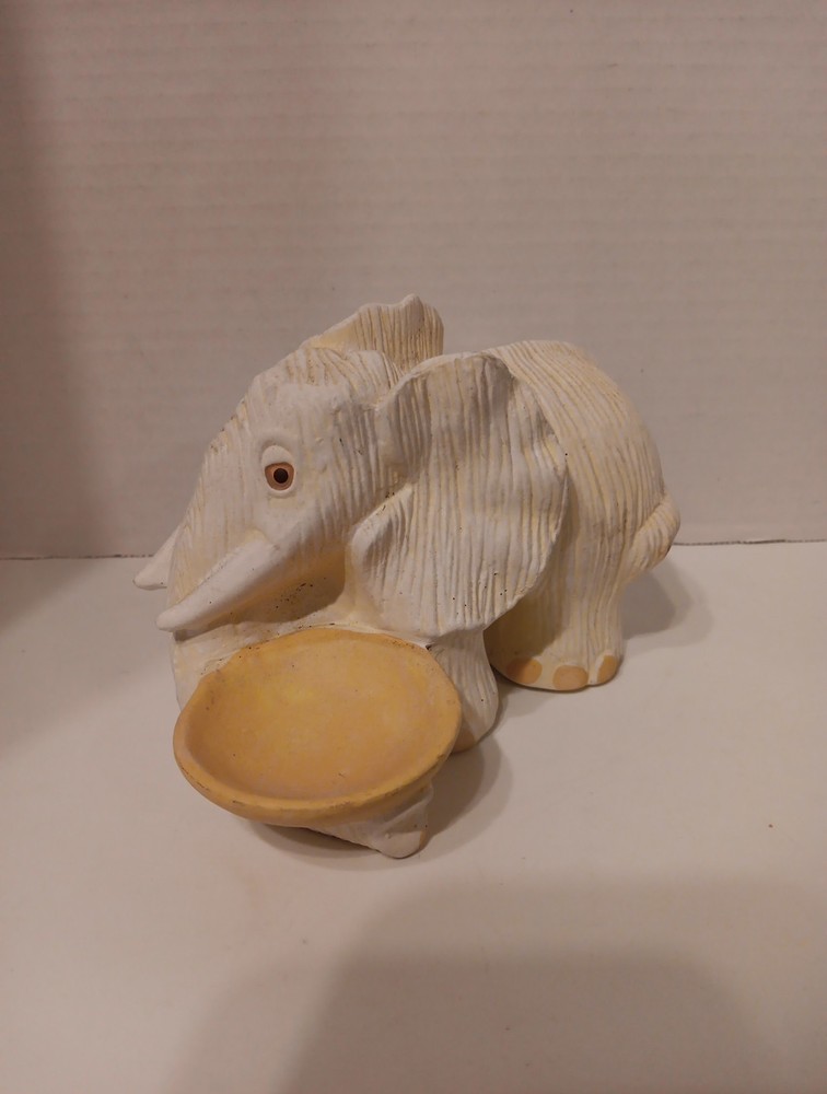Unfinished Ceramic Bisque Elephant Ring Holder