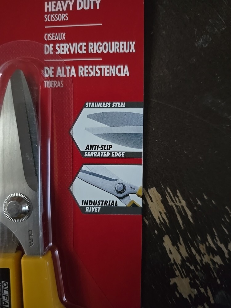 OLFA Scissors, Stainless Steel Serrated Edge 5" (OLFA SCS-1)