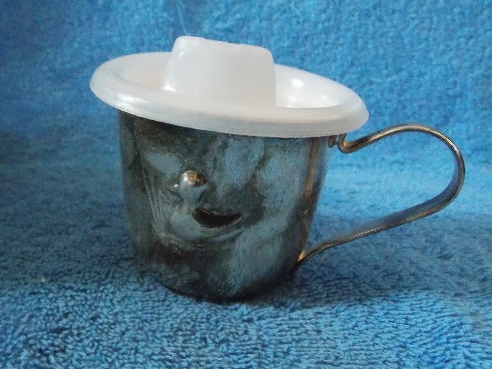 Silverplated Baby Cup With Lid