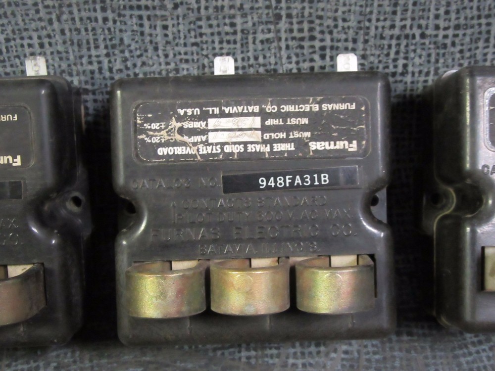 FURNAS SOLID STATE OVERLOAD RELAY 948FA31B TRANE # 13280009