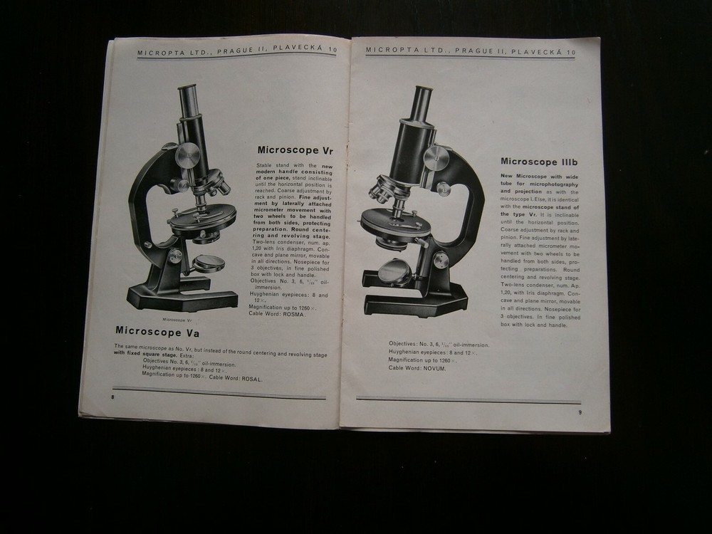 Micropta Microscope Optics and Lighting Catalog no.39