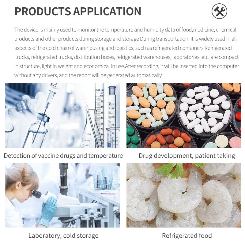 USB Temp & Humidity Data Logger Reusable RH TEMP Recorder Data Logger Humiture