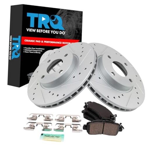 Front Brake Pad and Rotor Set Ceramic G Coated BKA48105 Performance Ceramic