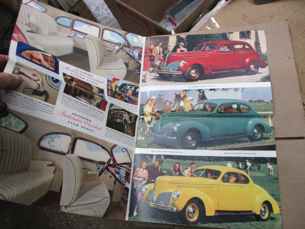 Studebaker Commander and President for 1940 Advertising Brochure
