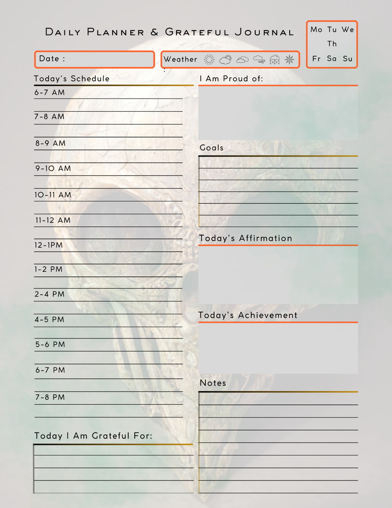 Are We Alone? Daily Planner & Grateful Themed Journal