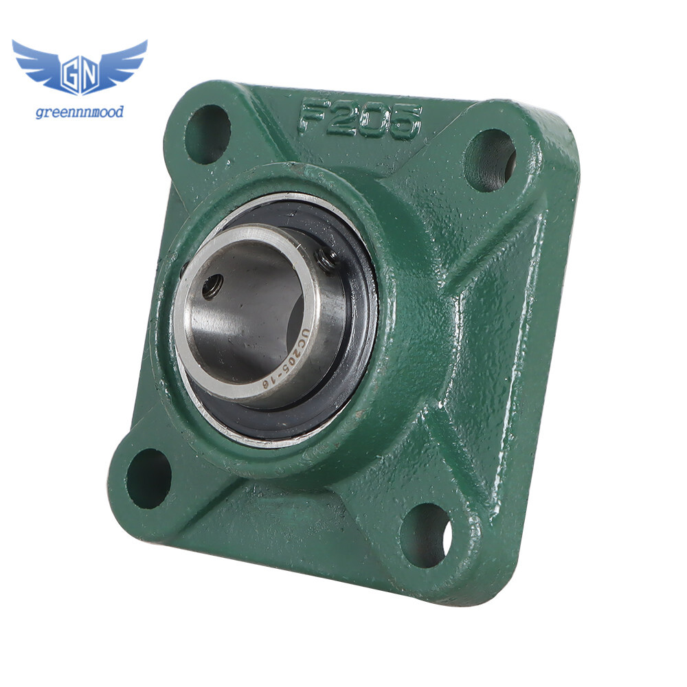 10 Pack UCF205-16 Pillow Block Flange Bearing 1" Bore 4 Bolt Solid Base US
