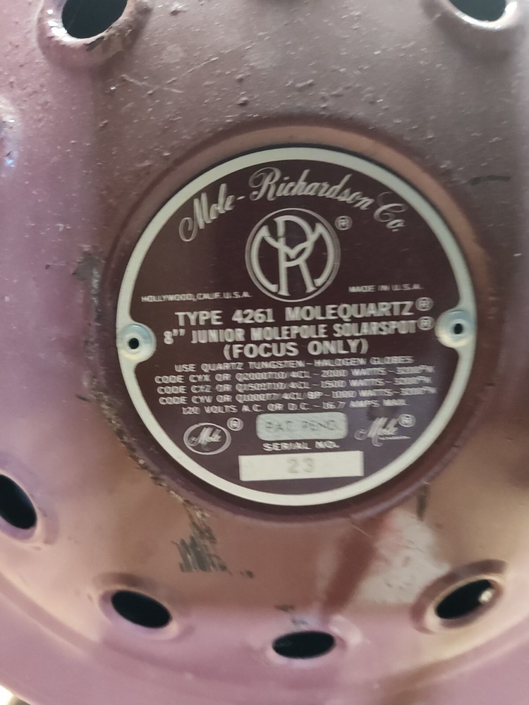 Mole Richardson Junior Mole pole Tungsten Light Type 4261