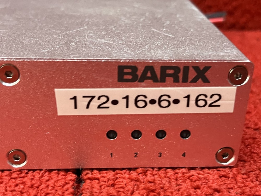 Used Barix Exstreamer 500 Multiformat Audio Network Encoder/Decoder Good Cond