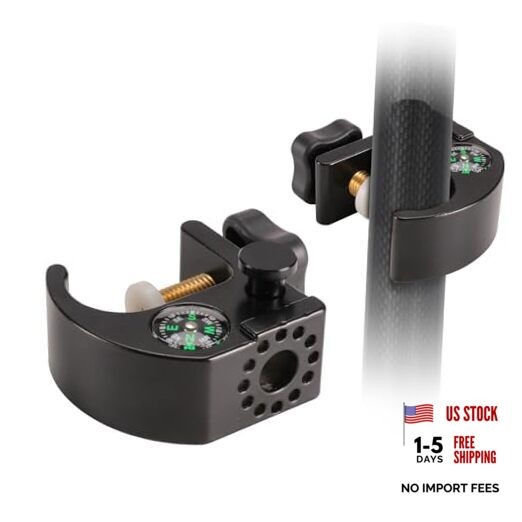 Quick Release Clamps Data Collector Holder – Open Clamp Bracket with Compass,